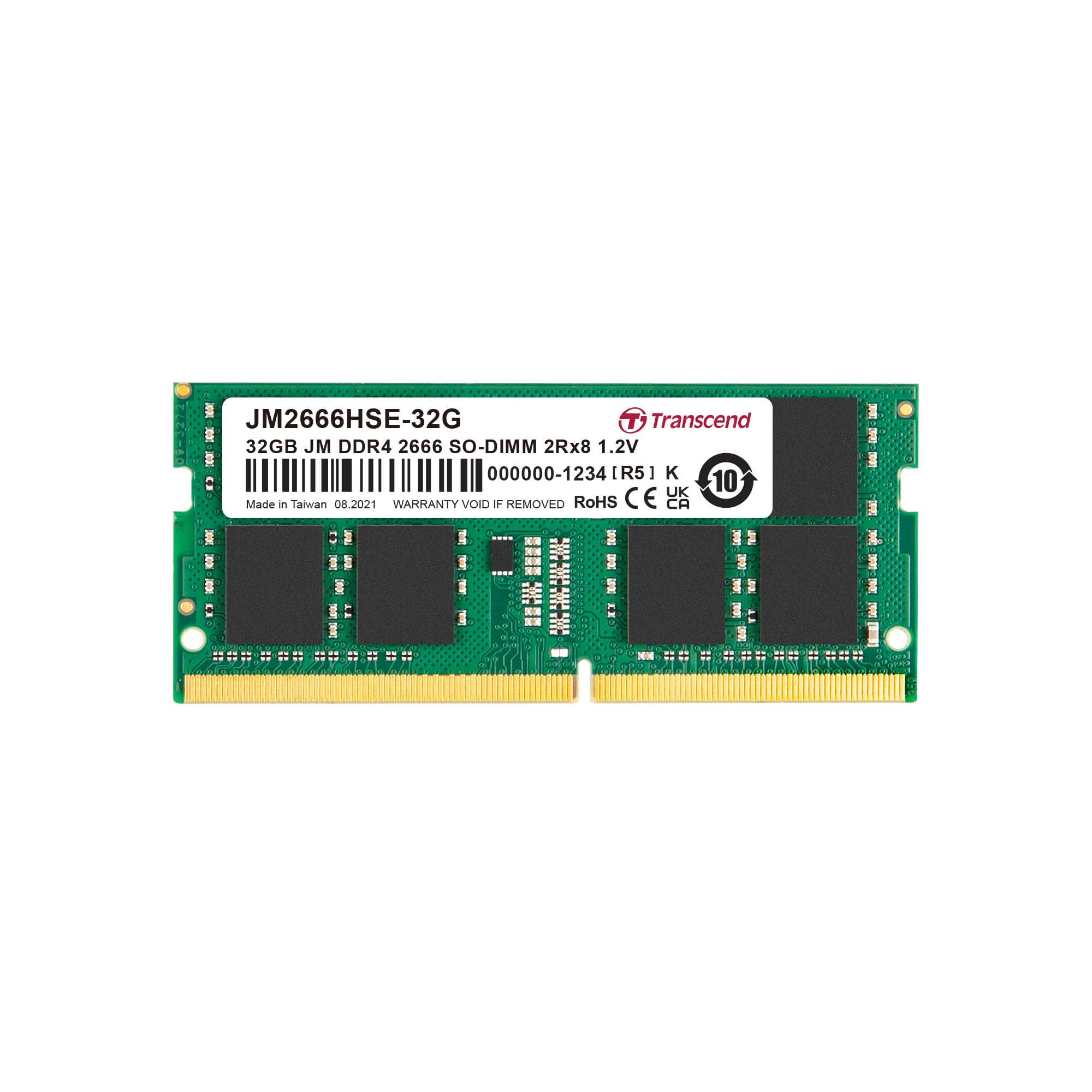 4-55a⭐️Transcend JM DDR4-2666SO-DIMM 32GB Transcend 32GB JM DDR4 2666MHz SO-DIMM : Amazon.co.uk: Computers